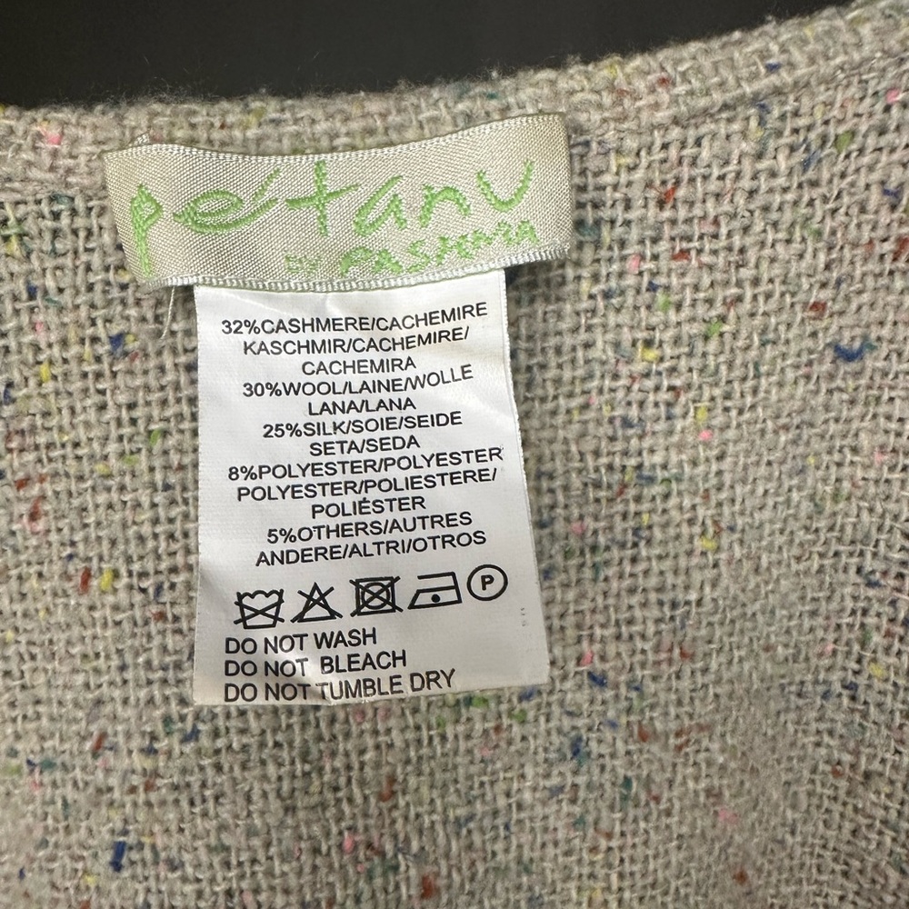 Petanu by Pasmma anthopologie floral shall womens preloved one size beige - Picture 5 of 6